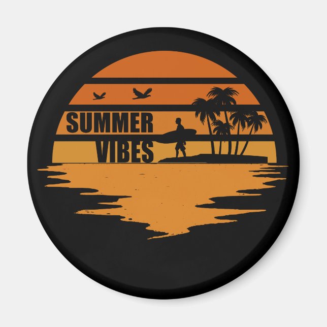 Imã Férias da família Summer vibes (Frente)