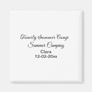 Imã Férias de camping em família personalizar adiciona