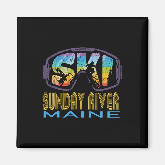 Imã Férias de Esqui no Sunday River Maine  (Frente)