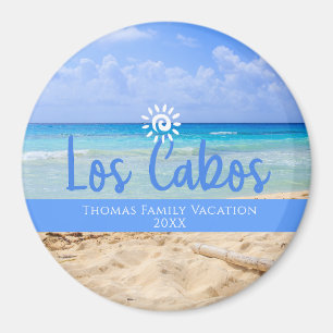 Imã Férias de Natal da Família Personalizada Los Cabos