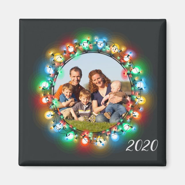 Imã Férias de Natal Feriadas com Férias no Ano (Frente)