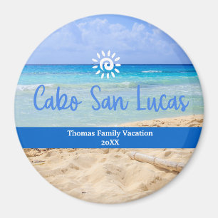 Imã Férias de Natal personalizadas da família Cabo San