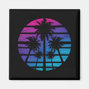 Imã Férias de Verão de Praia Havaiana na Palm Tree