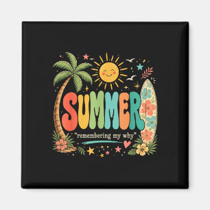 Imã Férias de verão engraçadas sol na praia tropical