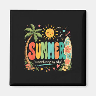 Imã Férias de verão engraçadas sol na praia tropical