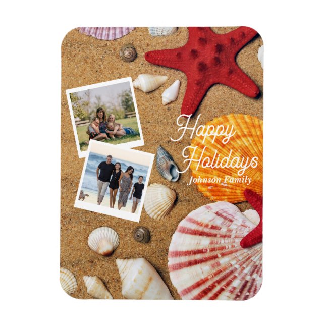 Ímã férias de Verão náuticas costeiras do oceano tropi (Vertical)