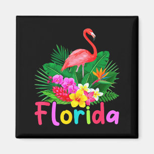 Imã Férias de Verão Planta Tropical Flamingo Flórida