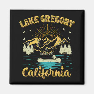 Imã Férias de Verão Retro Montanha Califórnia Gregory