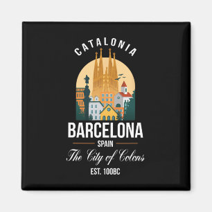 Imã Férias Familiares de Souvenirs da Espanha de Barce