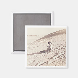 Imã Férias Familiares Foto Sepia Eterno Kids