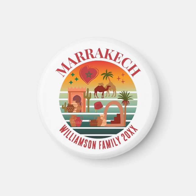 Imã Férias Familiares MARAKKESH Marrocos Souvenir (Frente)