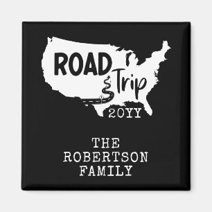 Imã Férias Familiares Personalizadas Family Road Tr