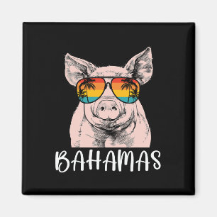Imã Férias Familiares Retro Bahamas Porcos Bahamas Sou