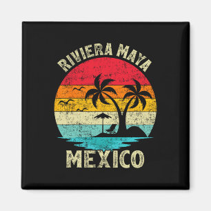 Imã Férias Familiares Vintage Retro México Riviera May