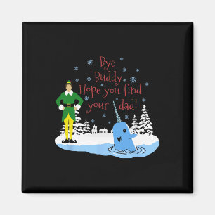 Imã Férias Mais Felizes Uni-kids Natal Narwhal Elf