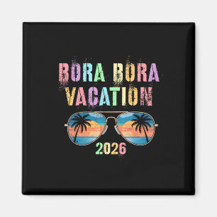 Imã Férias vintage bora bora 2026 viagem de natação