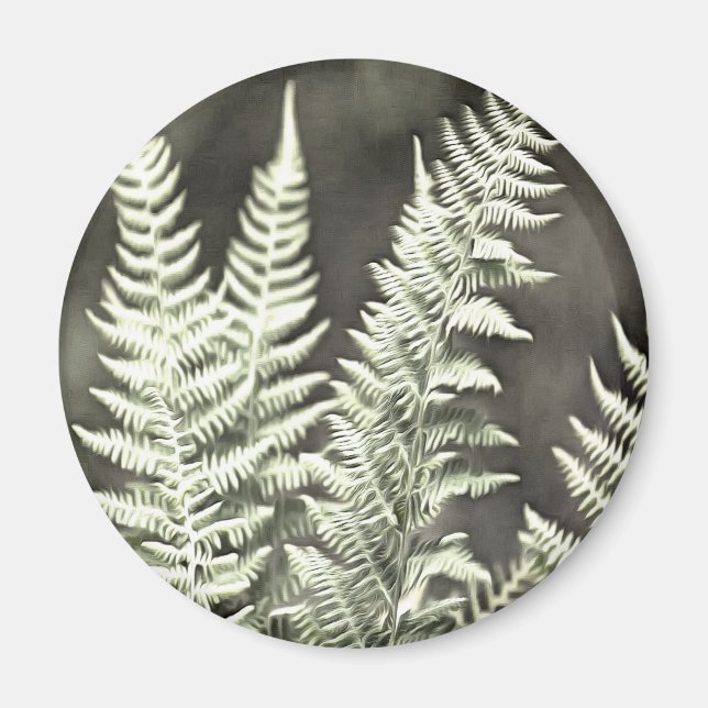 Imã Fern Artístico Abstrato (Frente)