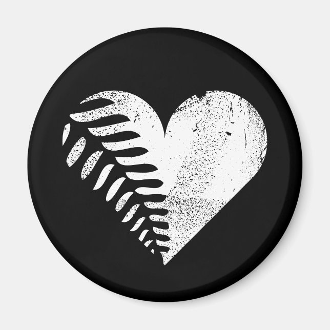 Imã Fern Heart Dark (Frente)