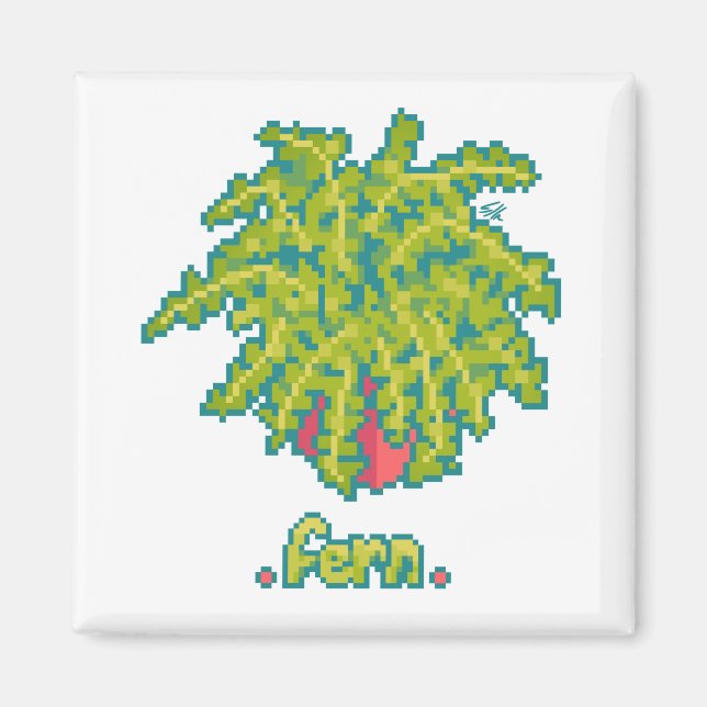 Imã Fern, varen Pixelart, Pixel Art (Frente)