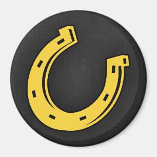 Imã Ferradura ambarina amarela