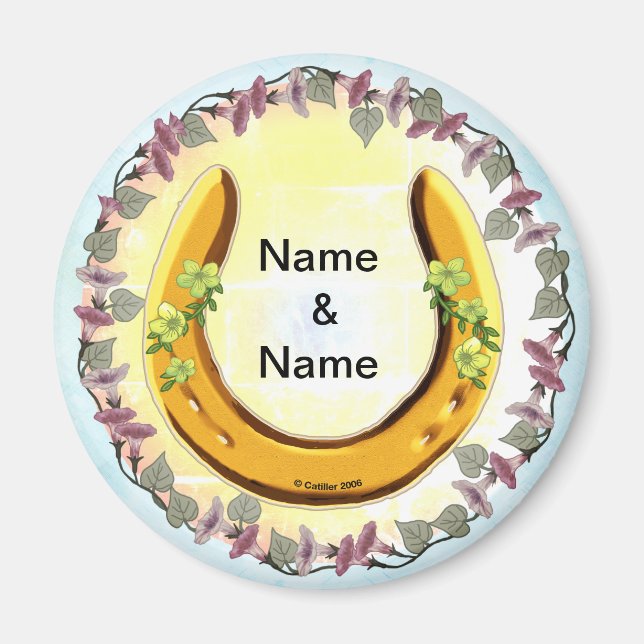 Imã Ferradura Azul Amish (Frente)