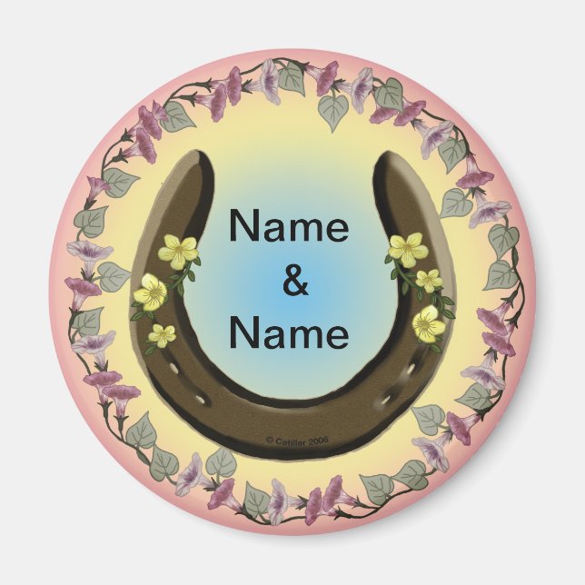 Imã Ferradura da Flor Amish (Frente)