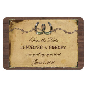 Ímã Ferraduras rústicas do país que Wedding economia