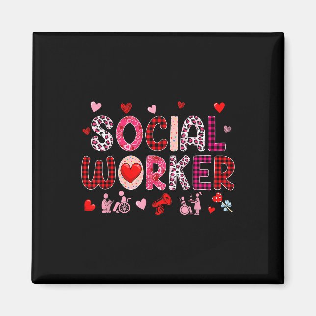 Imã Ferramentas de Assistente Social Dia dos Namorados (Frente)
