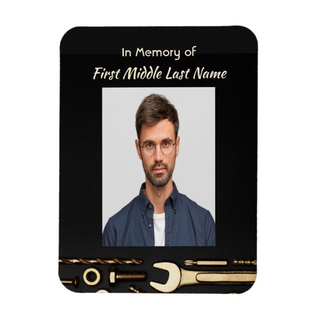 Ímã Ferramentas Mecânicas de Oração Fotográfica Memori (Vertical)