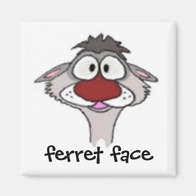 Imã Ferret Face Magnet (Frente)
