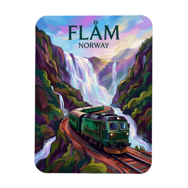 Ímã Ferrovia de Flåm Noruega (Vertical)