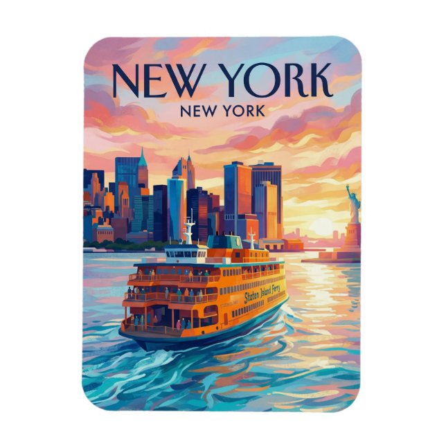 Ímã Ferry de Staten Island EUA (Vertical)