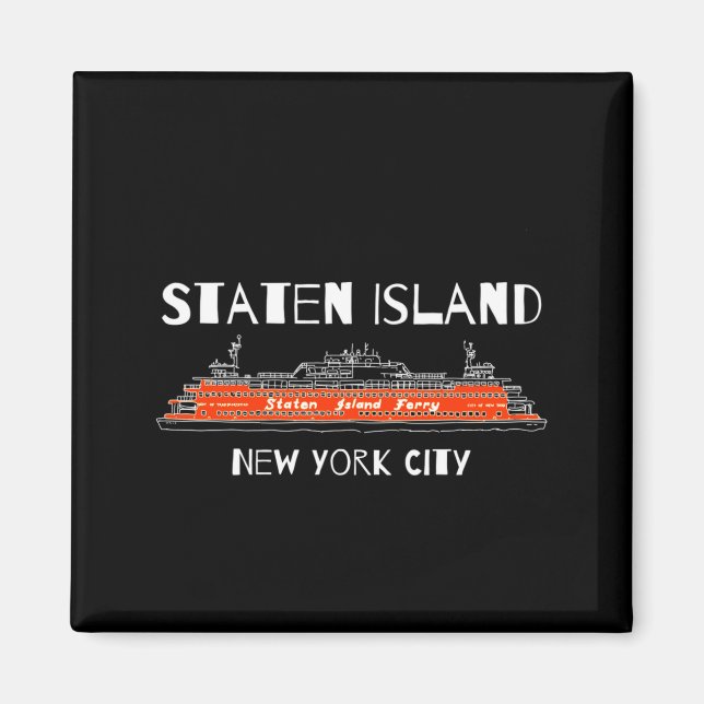 Imã Ferry de Staten Island Nova York Arte (Frente)