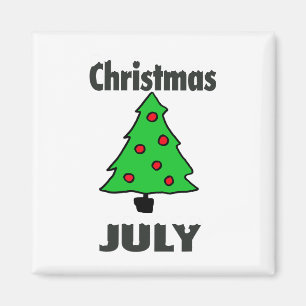 Imã Festa Alegre Natal Em Julho Divertido Verão Xmas T