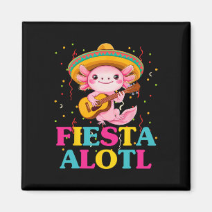 Imã Festa Alotl Cinco De Mayo Axolotl Com Sombrero A
