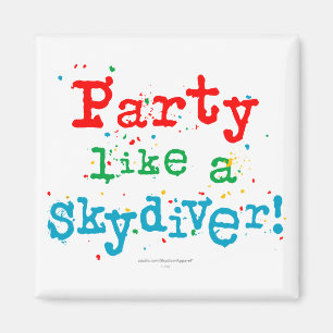 Imã Festa como um SKYDIVER!