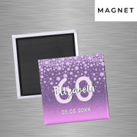 Festa de 60 anos roxo rosa brilho nome