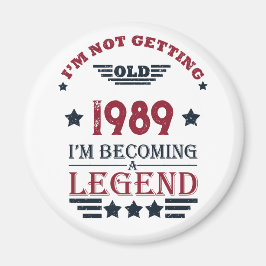 Imã Festa de aniversário de 35ª safra personalizada