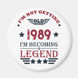 Imã Festa de aniversário de 35ª safra personalizada