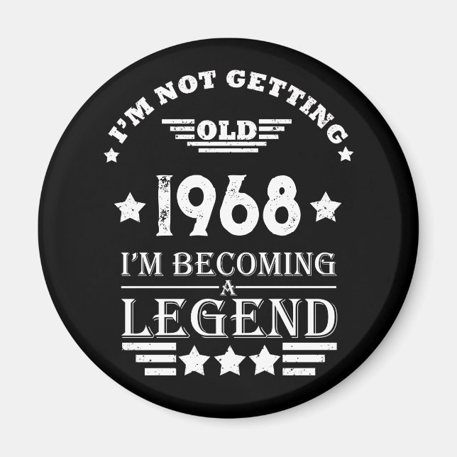 Imã Festa de aniversário de 55.a safra personalizada (Frente)