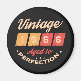 Imã Festa de aniversário de 60 anos vintage personaliz