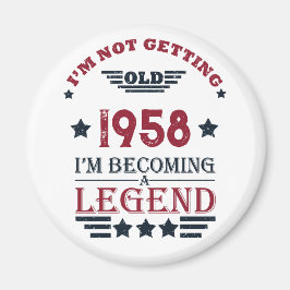 Imã Festa de aniversário de 65ª safra personalizada