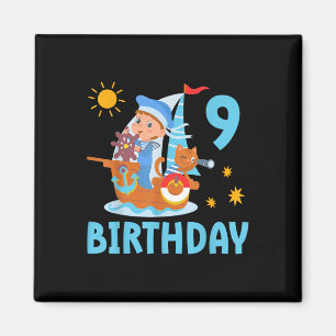 Imã Festa de Aniversário de 9 Anos de Crianças Diverti