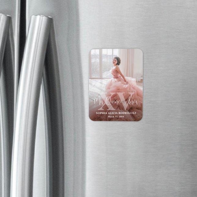 Ímã Festa de aniversário de Fotografia do Mis XV Años  (Criador carregado)