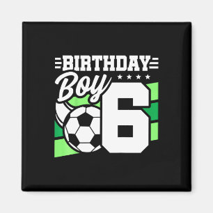 Imã Festa de Aniversário de Futebol Infantil - Menino