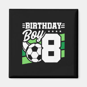 Imã Festa de Aniversário de Futebol - Menino de 8 Anos