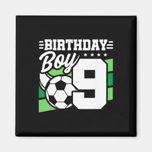 Imã Festa de Aniversário de Futebol - Menino de 9 Anos