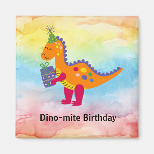Imã Festa de aniversário do dinossauro