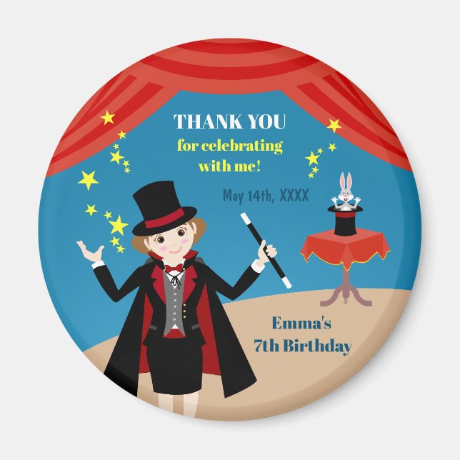 Imã Festa de Aniversário do Mago (Frente)