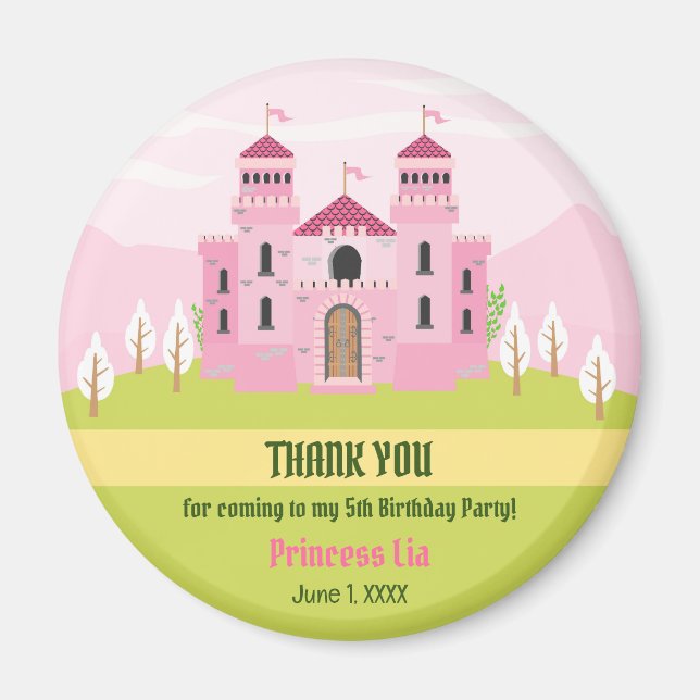 Imã Festa de aniversário Real Princesa (Frente)